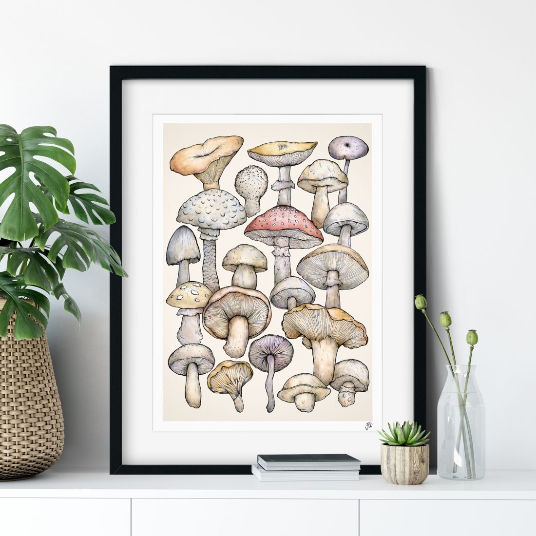 Wild Mushroom Fine Art Giclée Print | Jessica Wilde Design